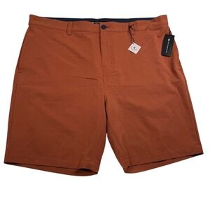 Travis Mathew Step Dance Shorts Mens 42 Maple Brown A42324 9" Inseam New